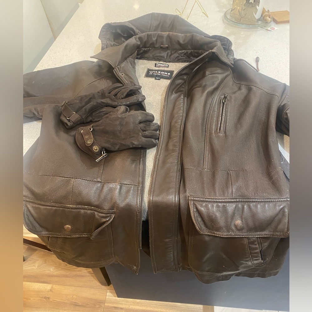Wilson’s leather coat